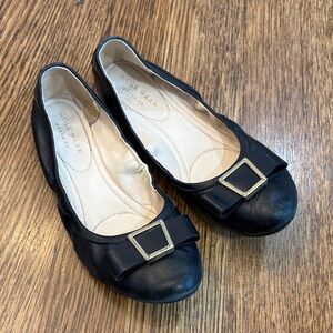 Cole Haan Women's Black Flats with Buckle Detail